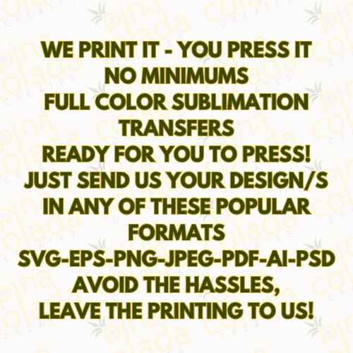Custom Sublimation Print
