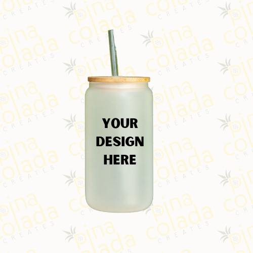 Lata de vidrio personalizada