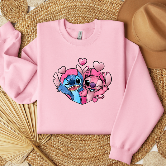 Stitch &amp; Angel Love T-shirt | Sweatshirt