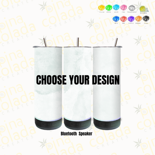 Custom 20oz Tumbler with Bluetooth Speaker