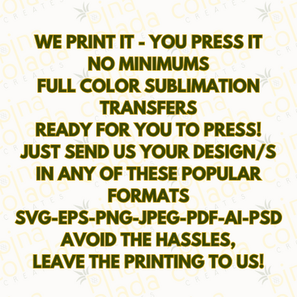 Custom Sublimation Print