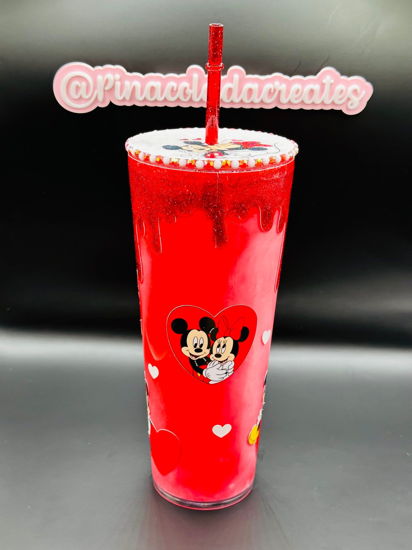 Vaso De Globo De Nieve De Mickey Y Minnie