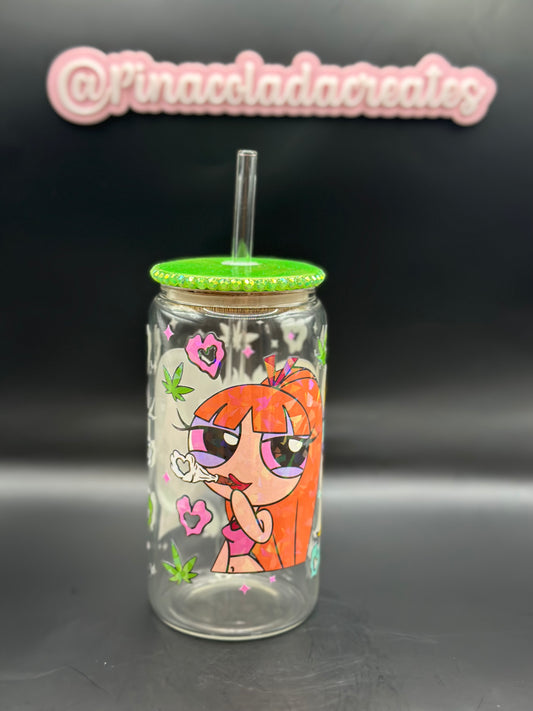 Powerpuff Girls Glass Can