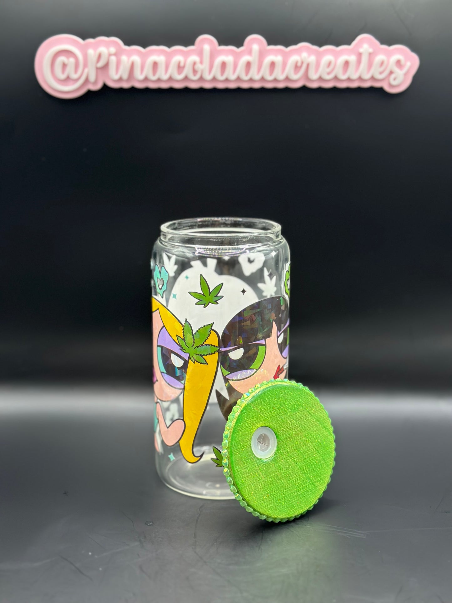 Powerpuff Girls Glass Can