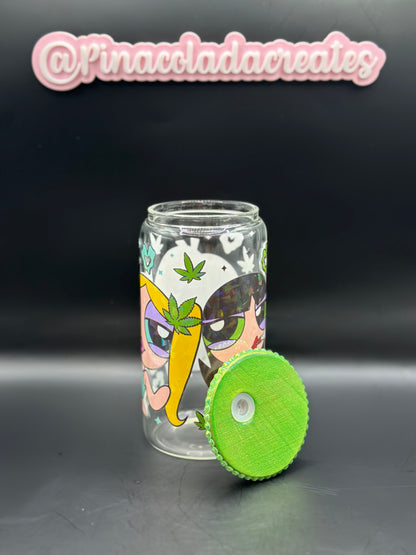 Powerpuff Girls Glass Can
