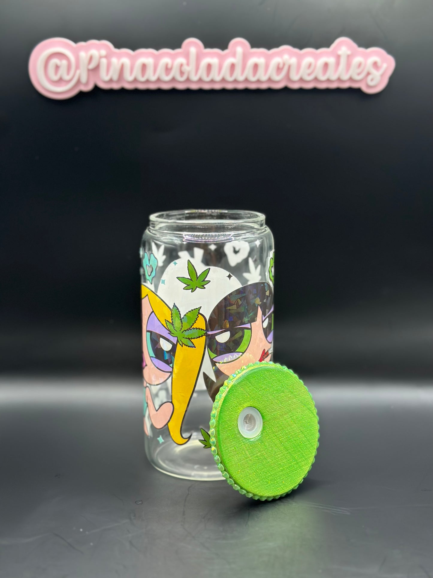 Powerpuff Girls Glass Can