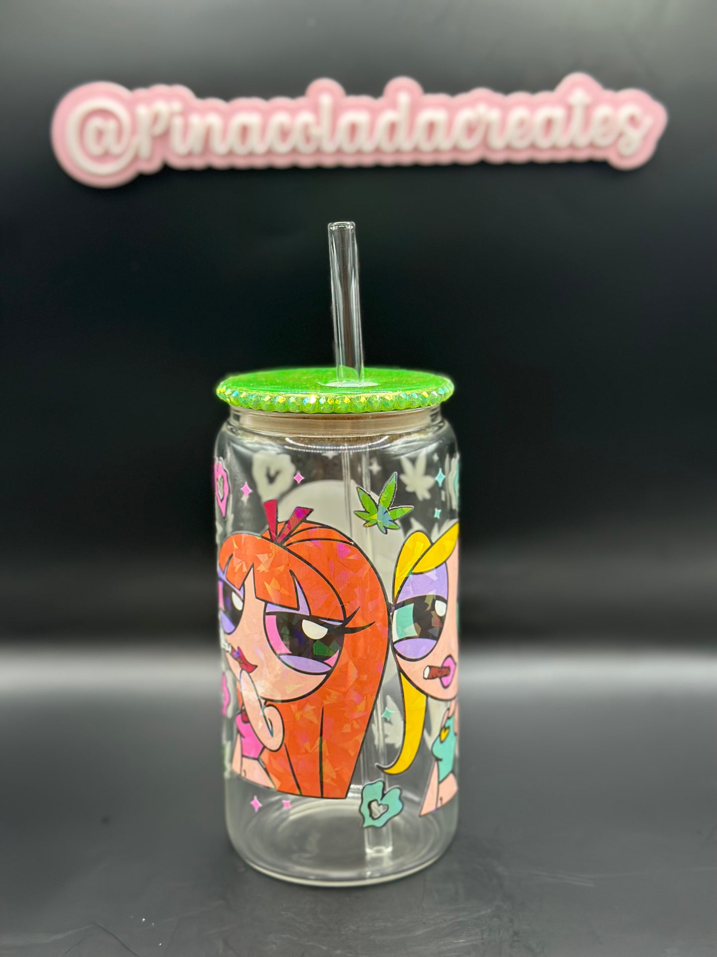 Powerpuff Girls Glass Can