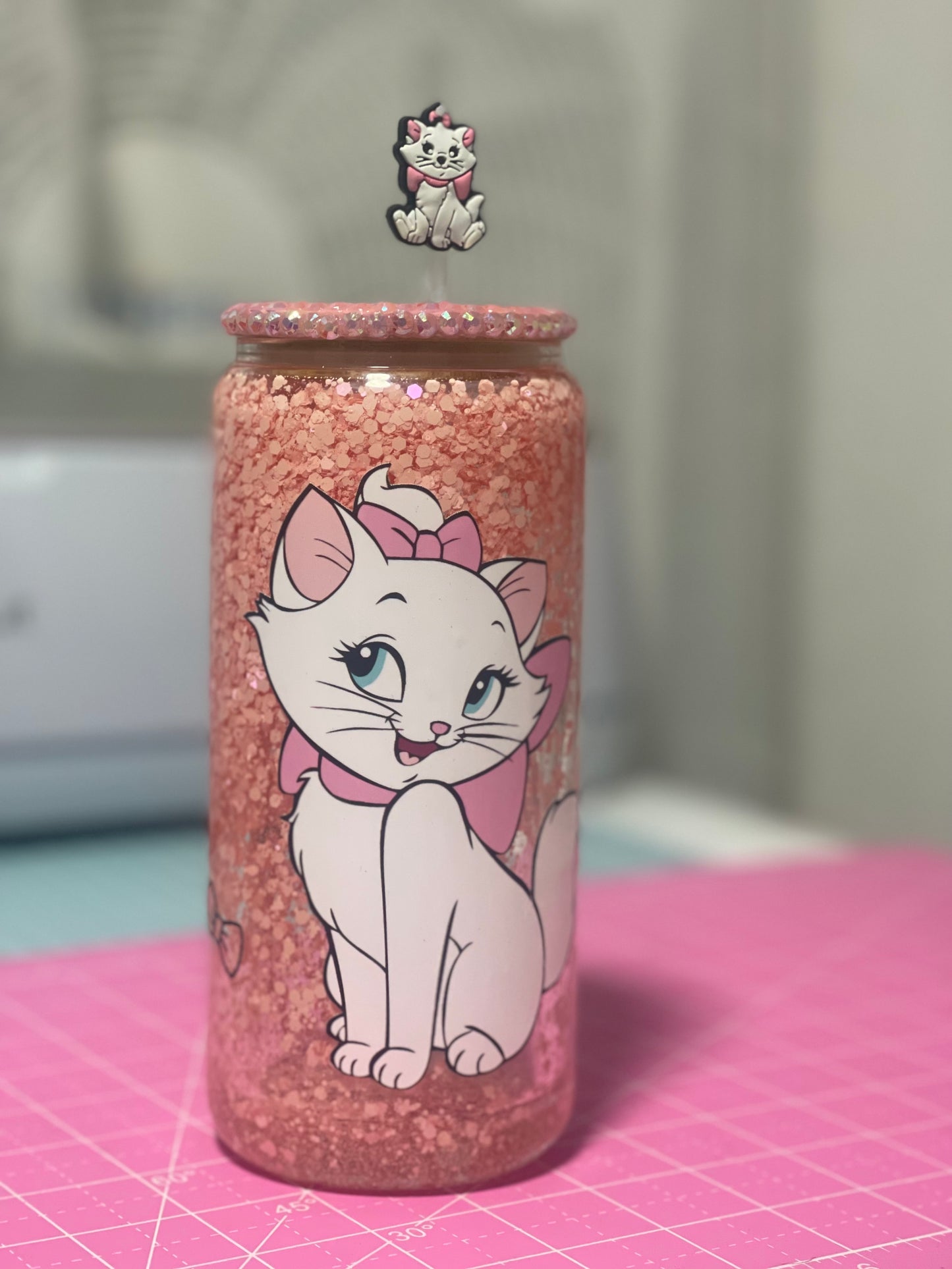 Vaso globo de nieve Marie Aristogatos