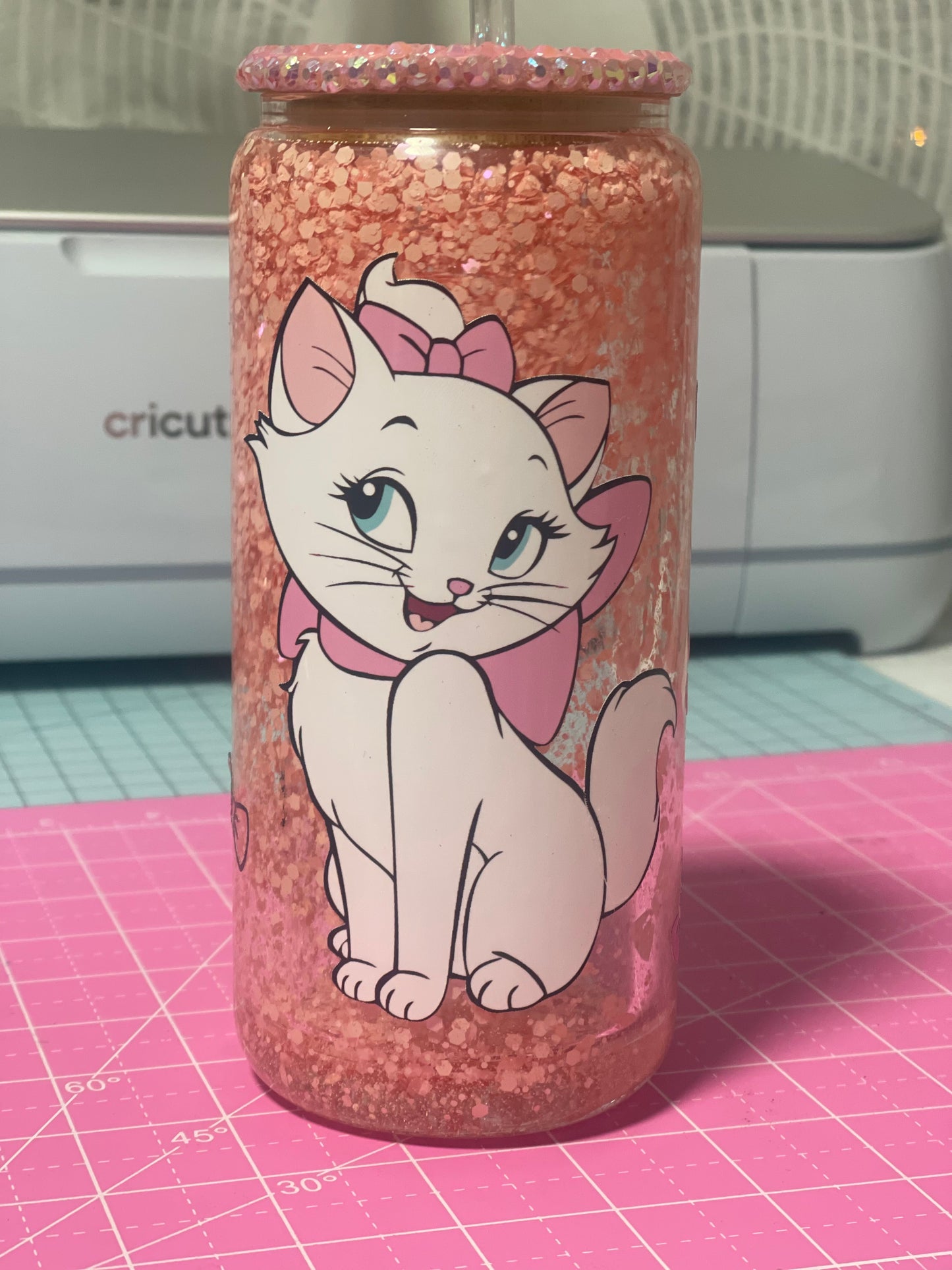Vaso globo de nieve Marie Aristogatos