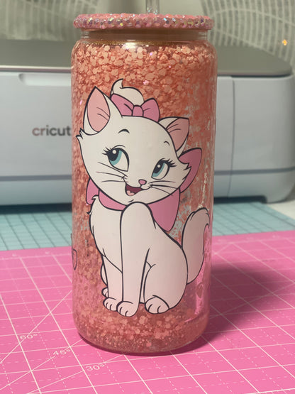 Vaso globo de nieve Marie Aristogatos