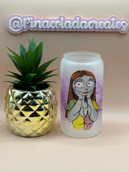 Sally Frosted Glass Can