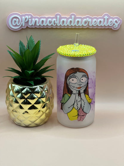 Sally Frosted Glass Can