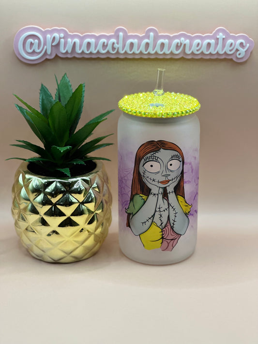 Sally Frosted Glass Can
