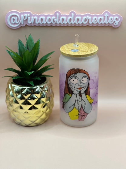 Sally Frosted Glass Can