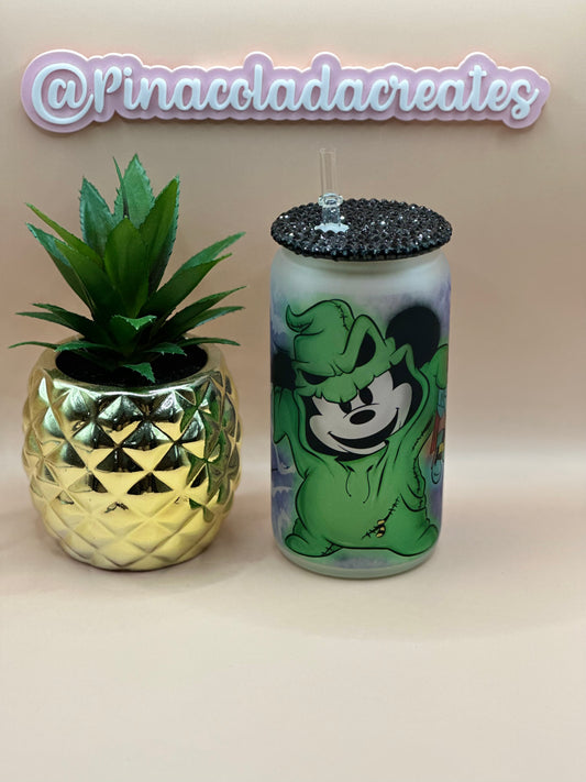 Mickey Oggie Boogie Frosted Glass Can