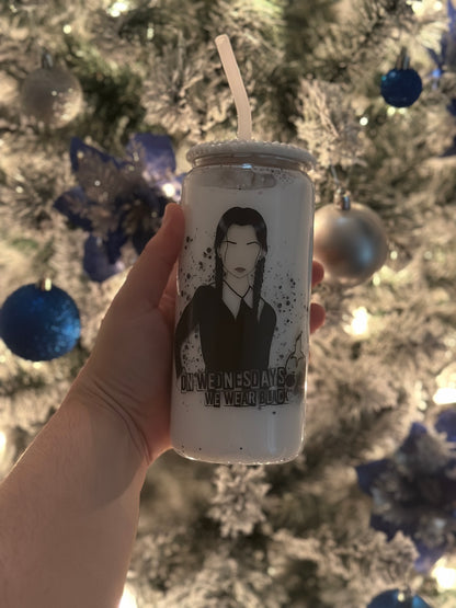 Vaso de globo de nieve Adams del miércoles